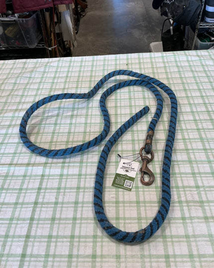 lead rope blue and black 