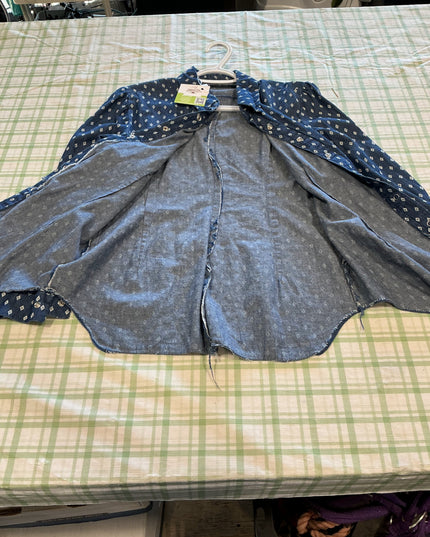 western blue shirt medium size 
