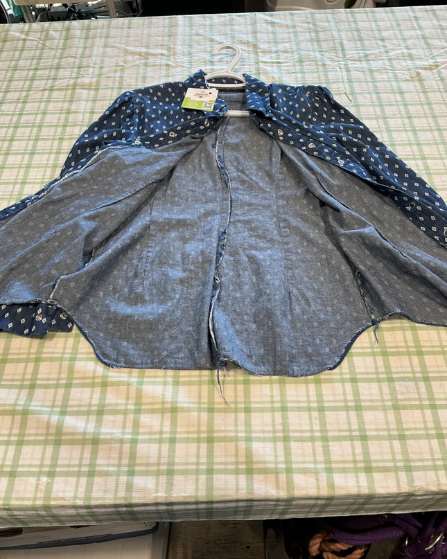 western blue shirt medium size 