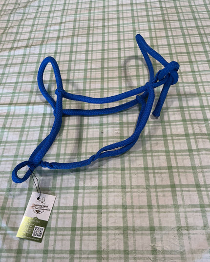 rope halter blue horse size 