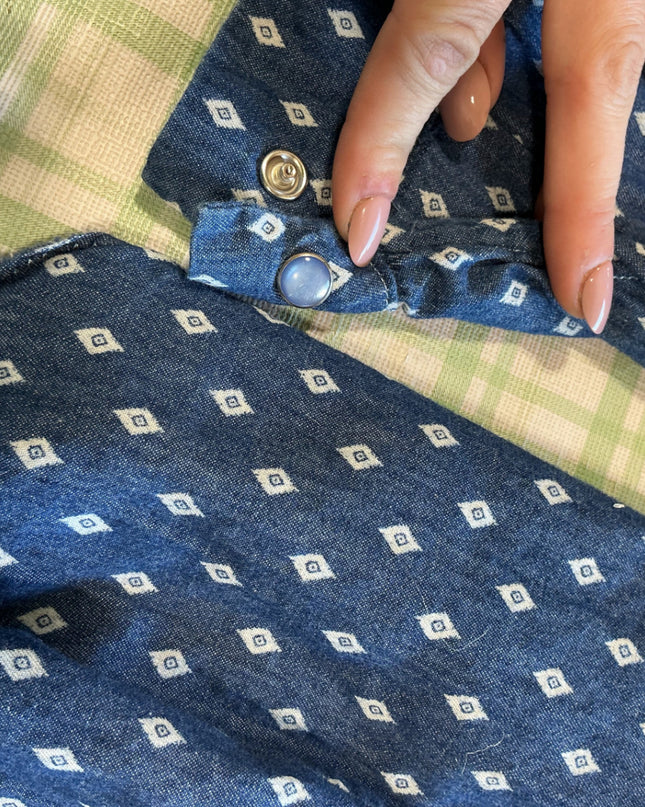 western blue shirt medium size 