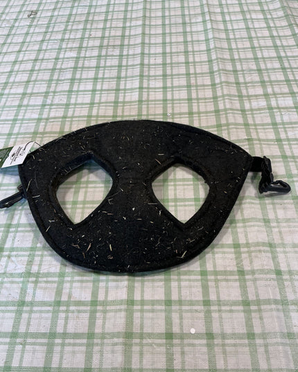 horse helmet black felt 