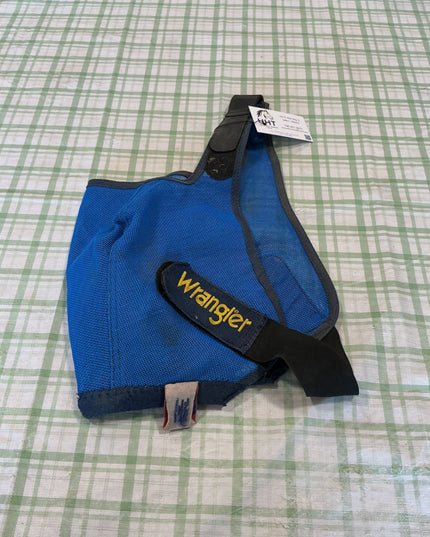 fly mask blue no ears wrangler