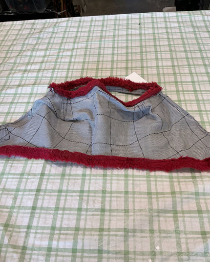 fly mask red fleece lining arab size no ears 