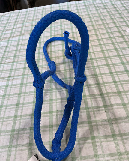 rope halter blue horse size 