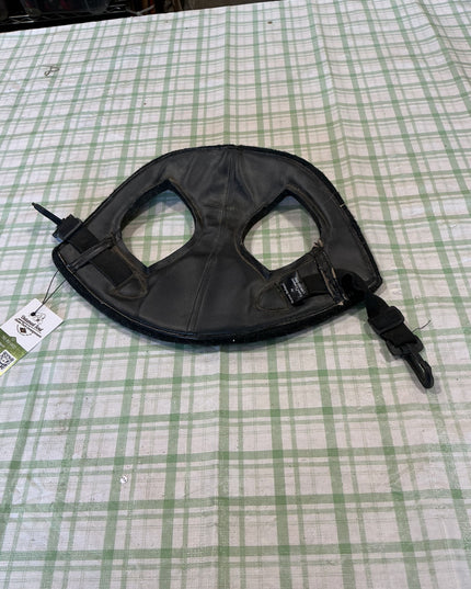 horse helmet black felt 