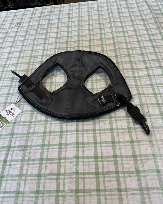 horse helmet black felt 