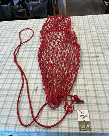 red hay net rope 