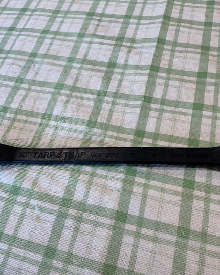 black tarp strap 10" 