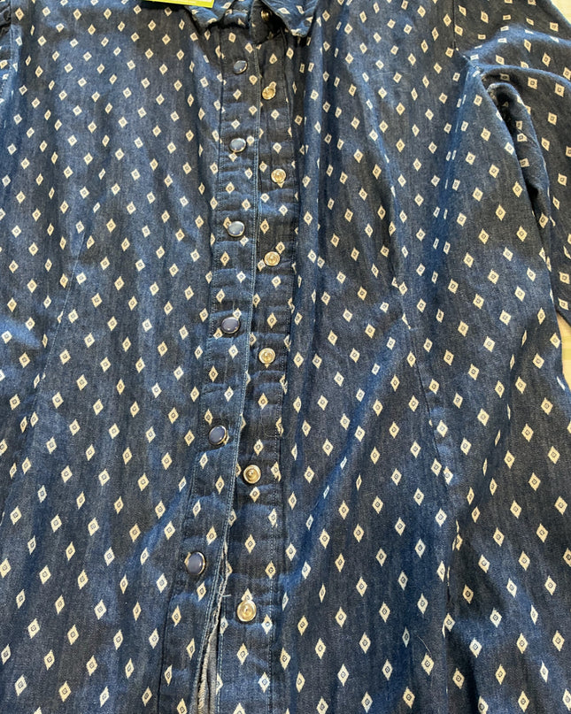 western blue shirt medium size 