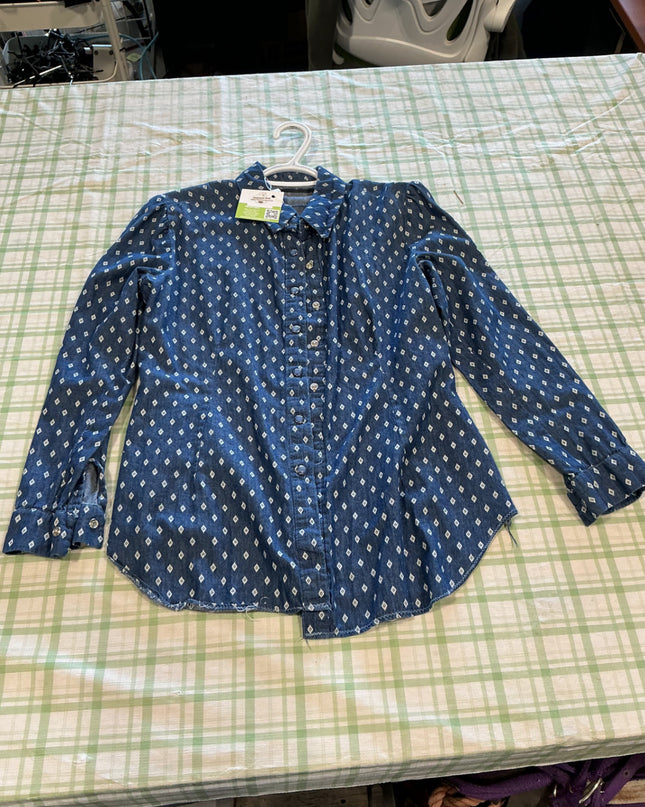 western blue shirt medium size 