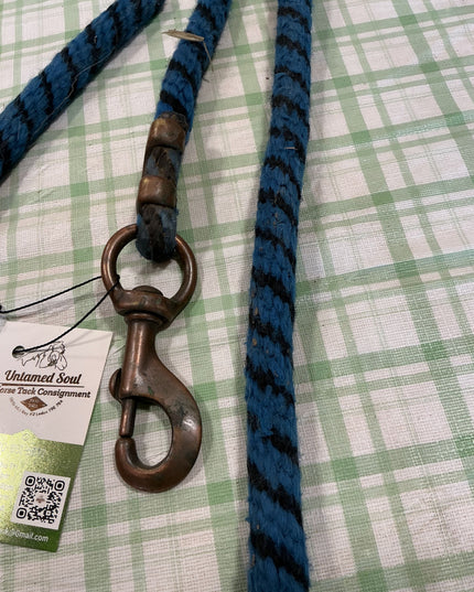 lead rope blue and black 