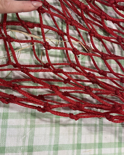 red hay net rope 