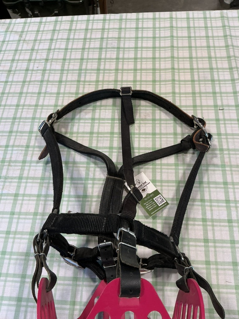 grazing muzzle pink large horse size fit 