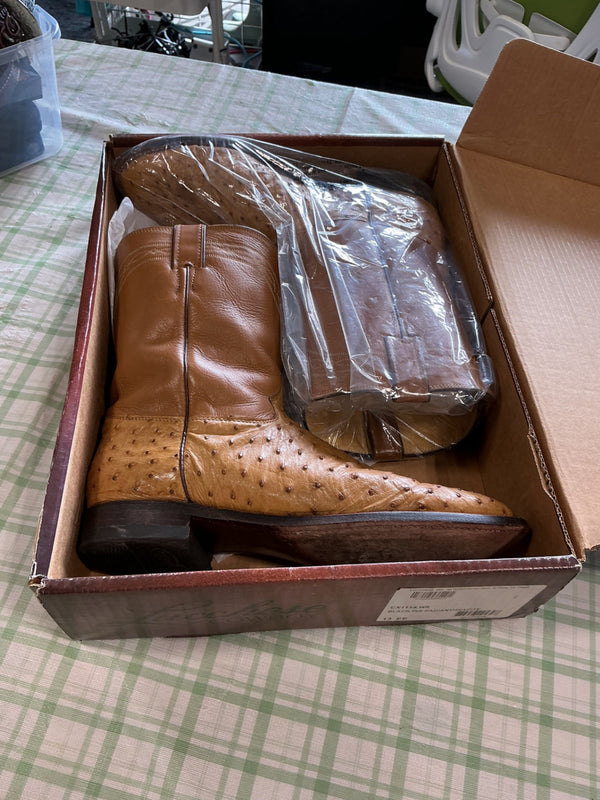 Cowboy Boots – Lucchese Classics, Black & Anthracite, Size 13 | Used, Very Good