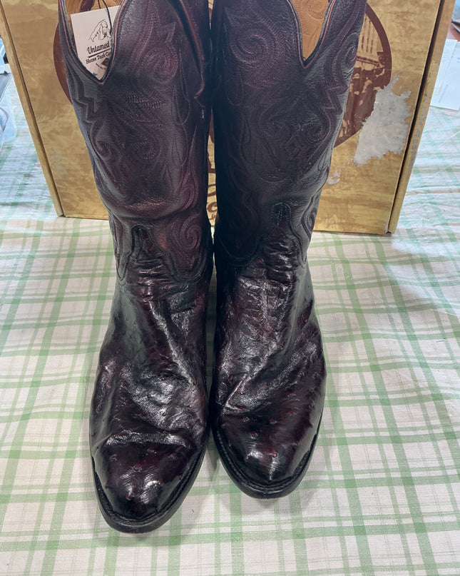 cowboy boots black leather 