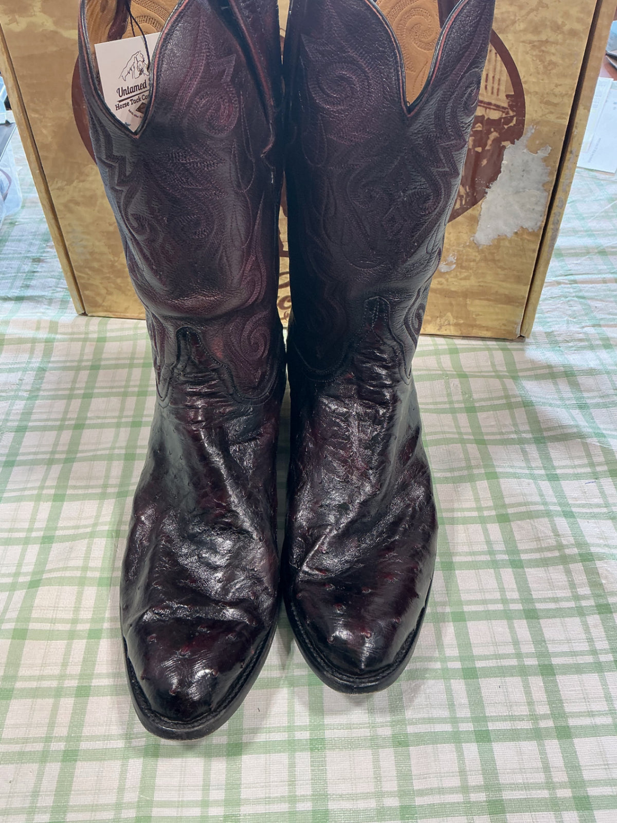 cowboy boots black leather 