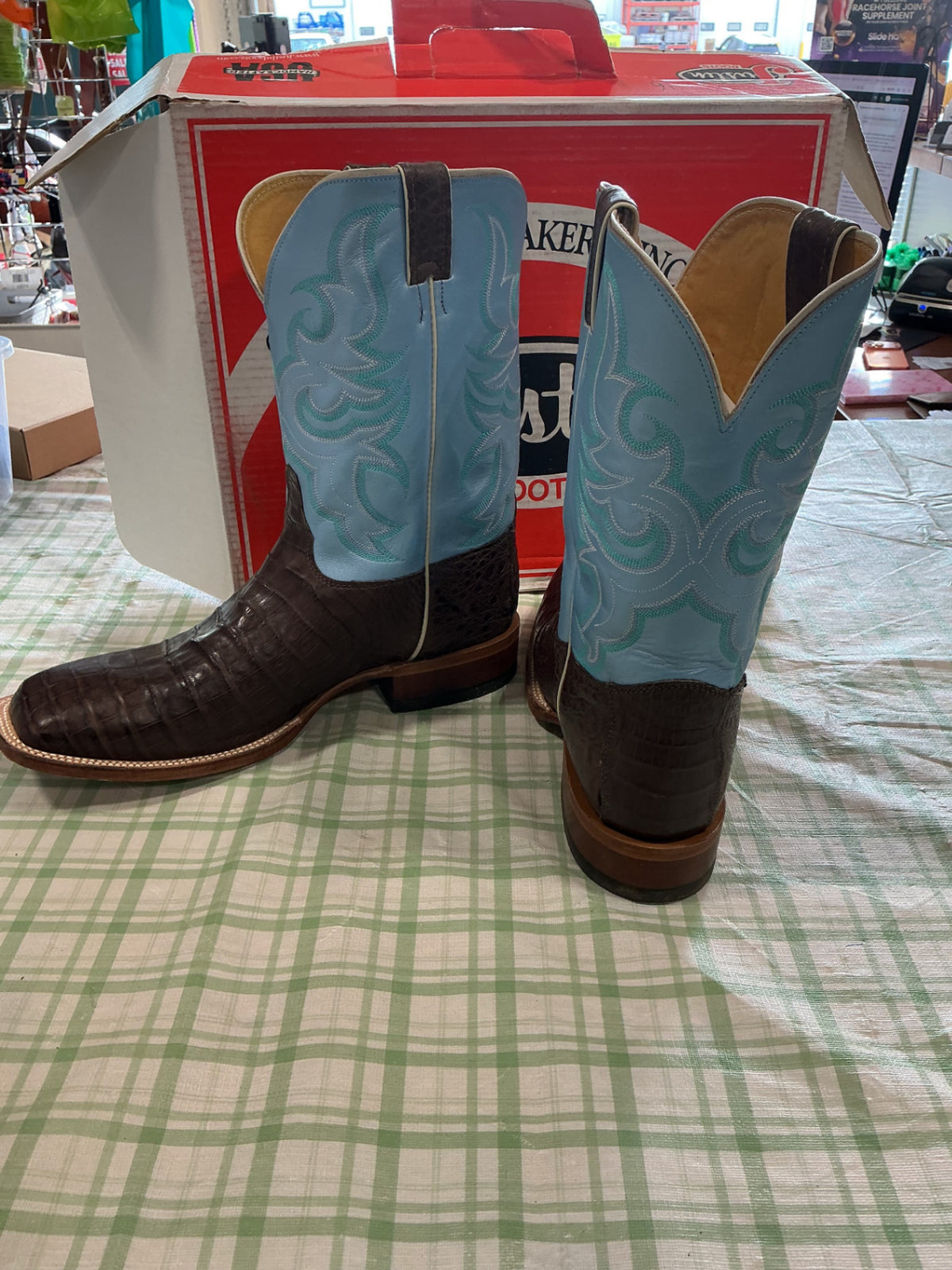 cowboy boots skyblue 