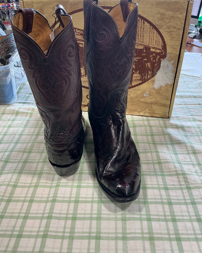 cowboy boots black leather 