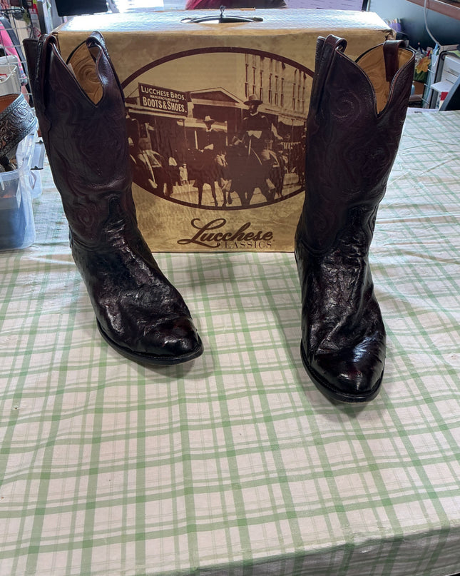 cowboy boots black leather 