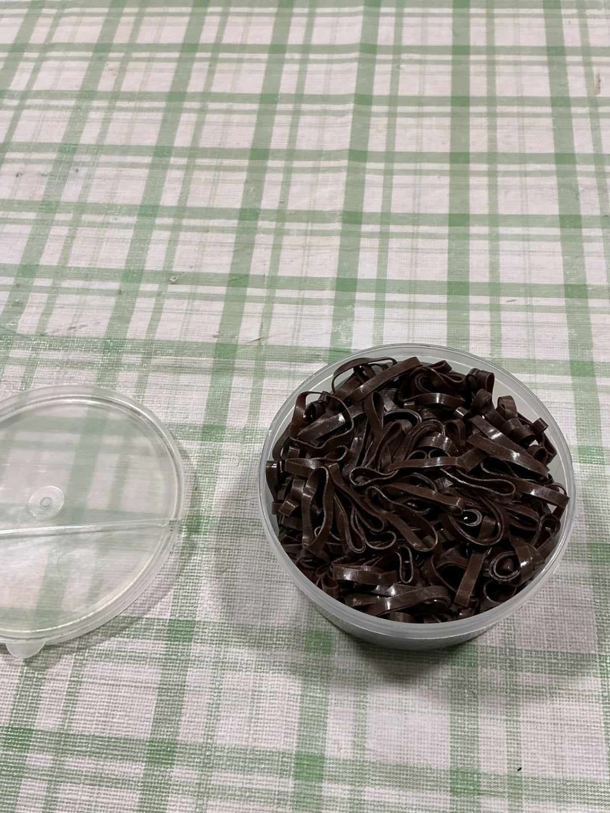 elastic bands brown thick 