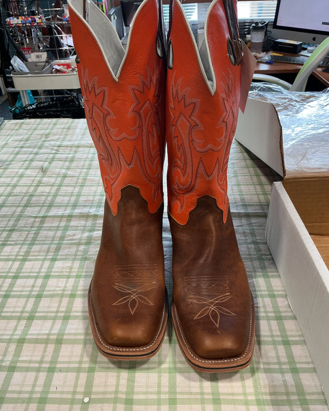 cowboy boots orange 