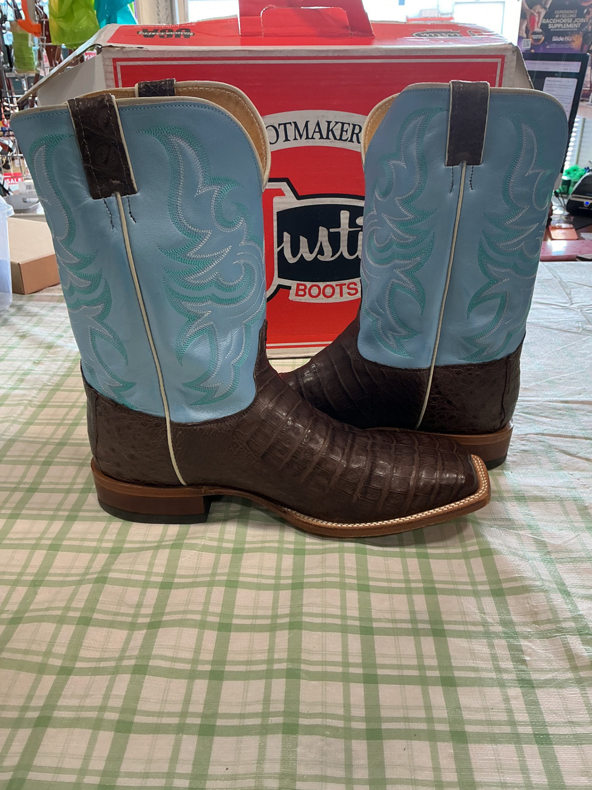 cowboy boots skyblue 