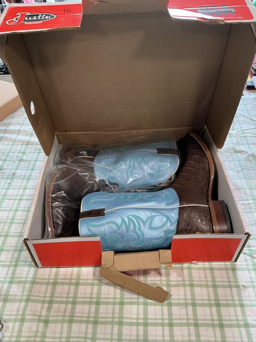 cowboy boots skyblue 13