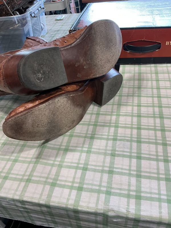 Cowboy Boots – Lucchese 1883, Light Brown Burnished, Size 13 | Used, Very Good
