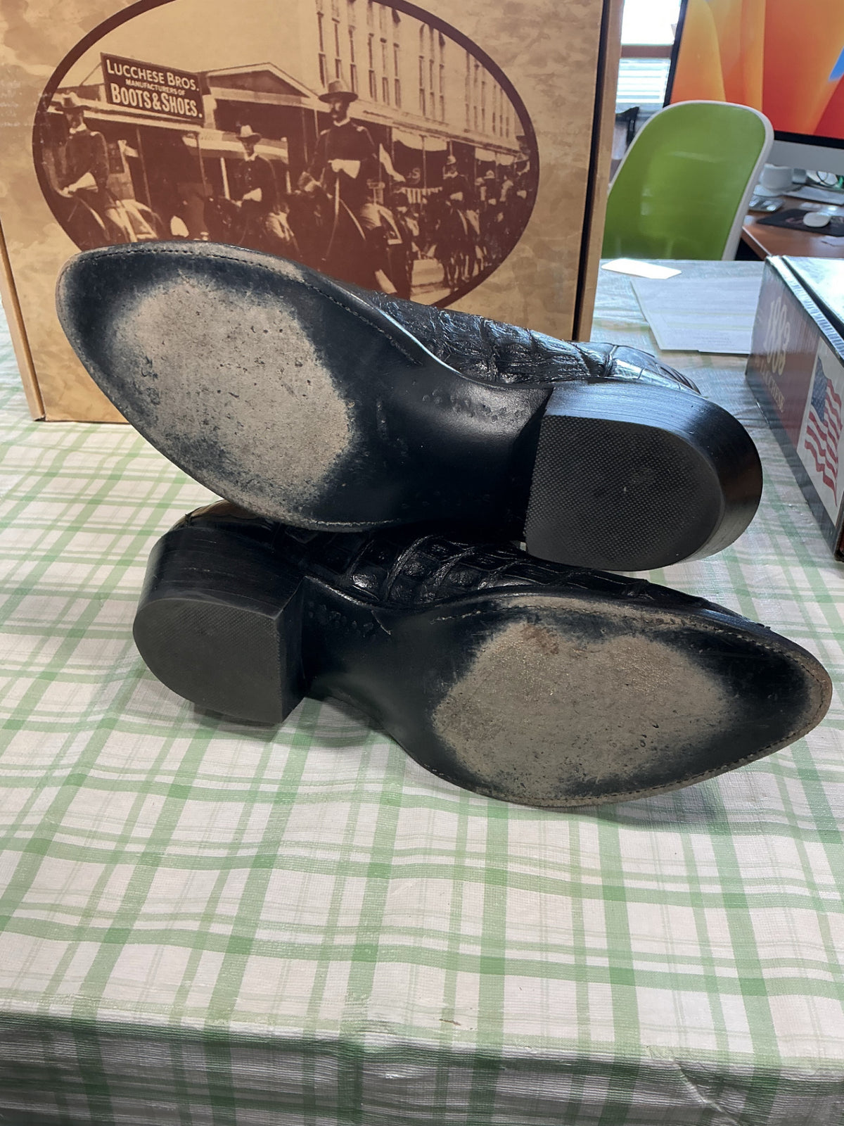 cowboy boots lucchese classics black leather