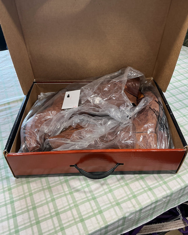 brown leather cowboy boots 