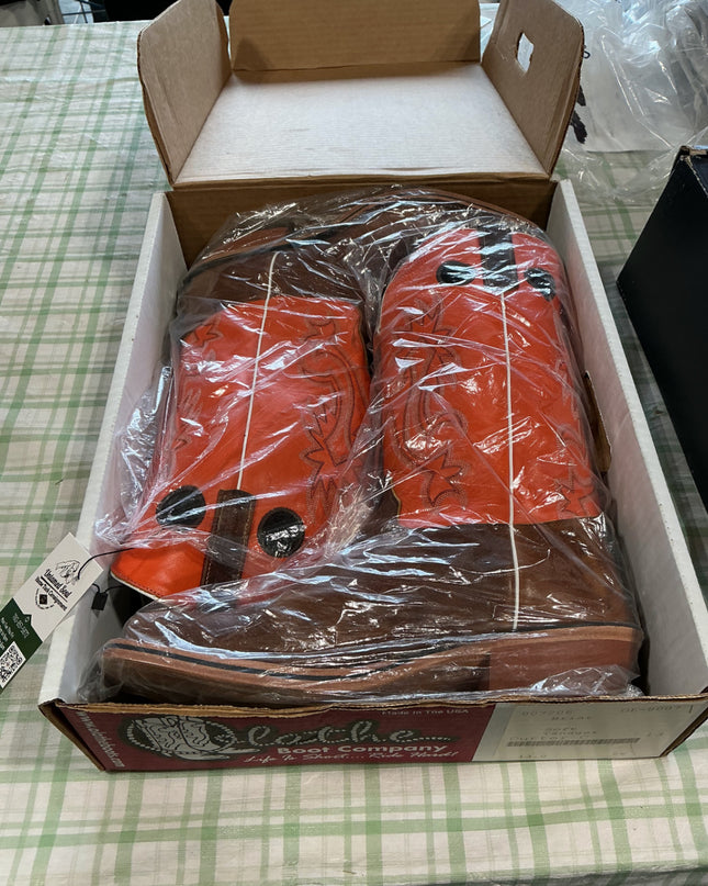 cowboy boots orange 