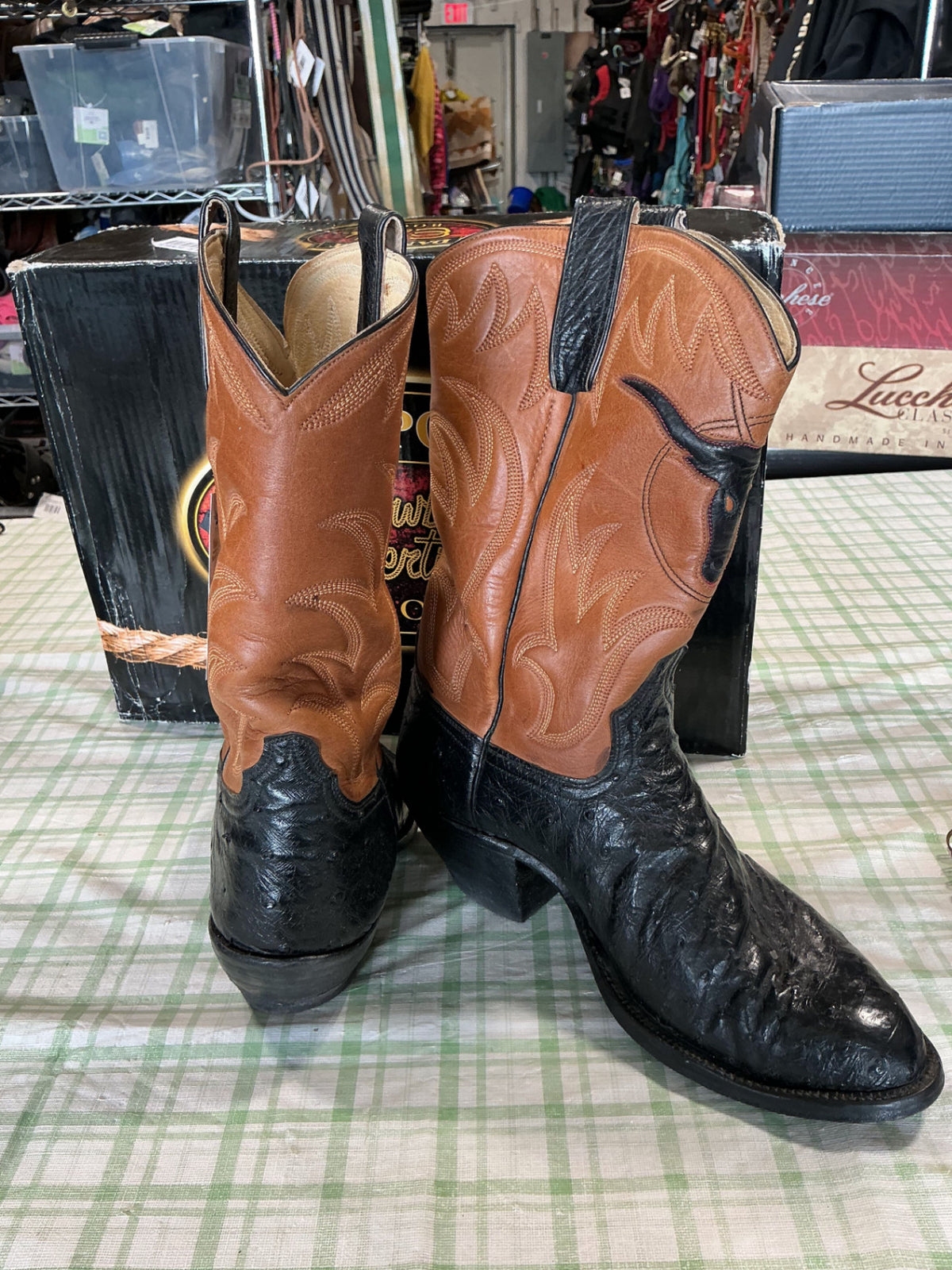 cowboy boots dan post 13"