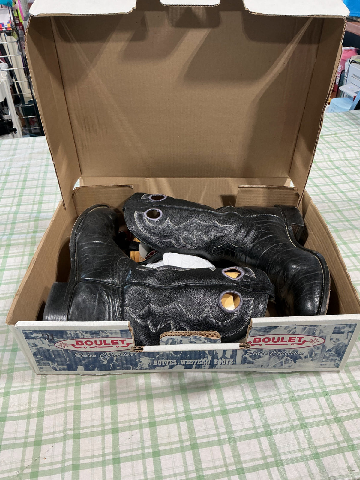 cowboy boots boulet 3E bottes western boots rodeo collection 