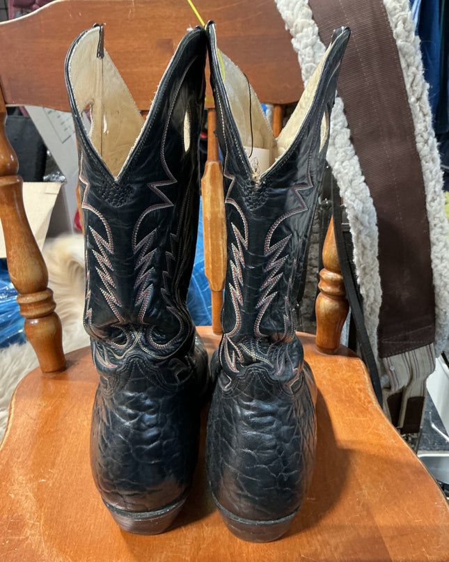 cowboy boots 11"black 