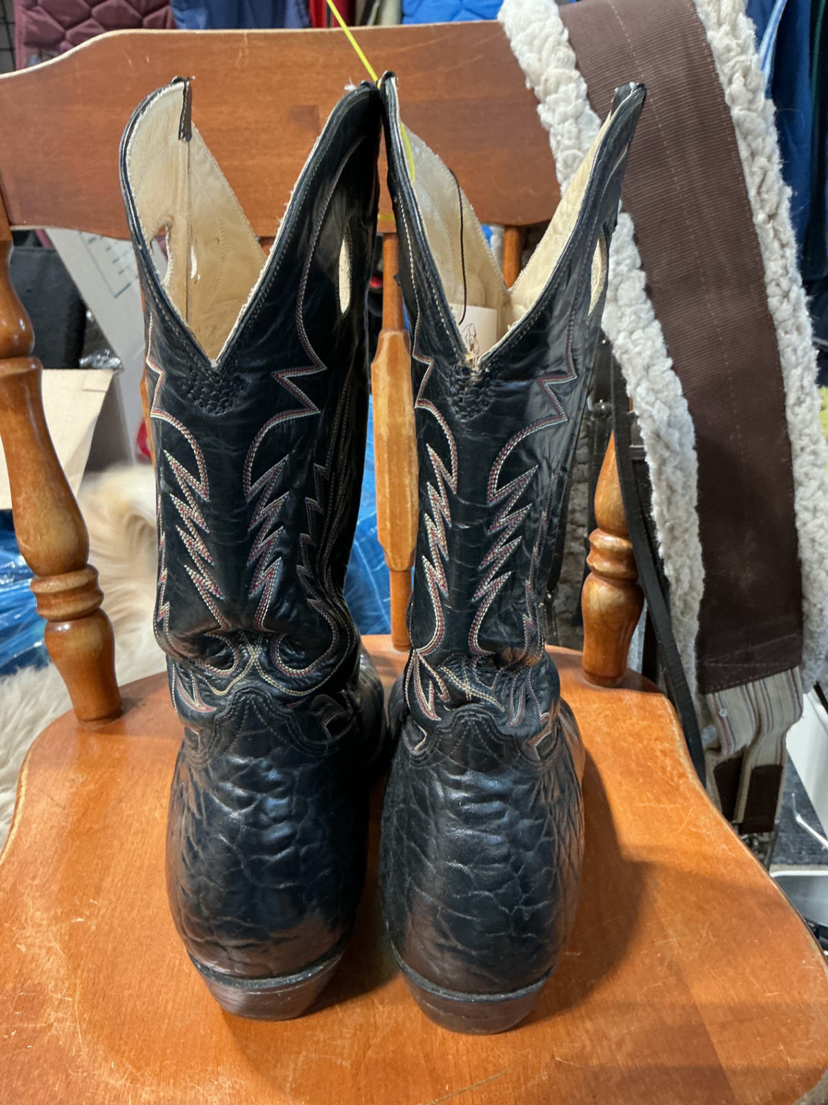 cowboy boots 11"black 
