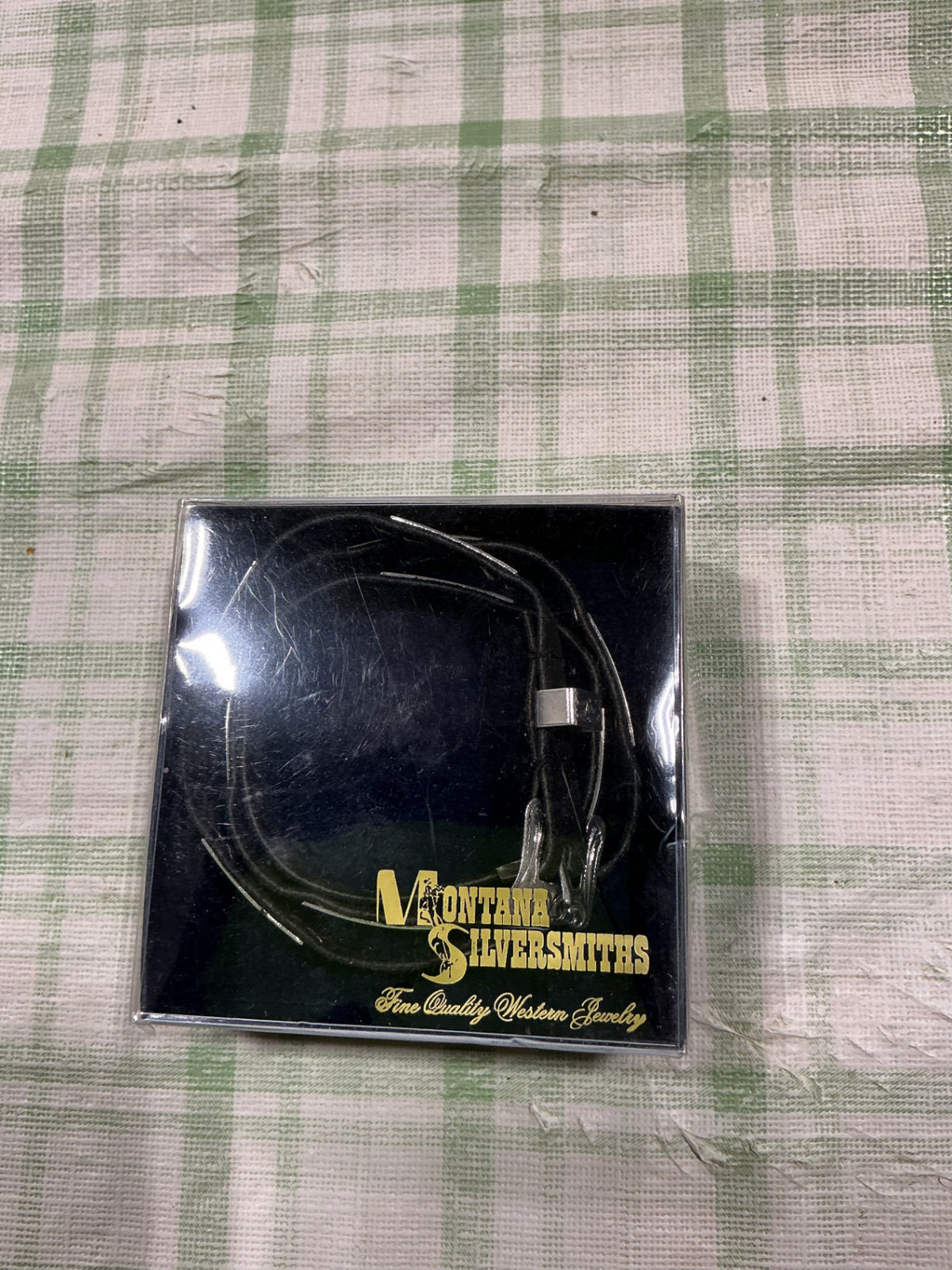 cowboy hat band black silver buckle