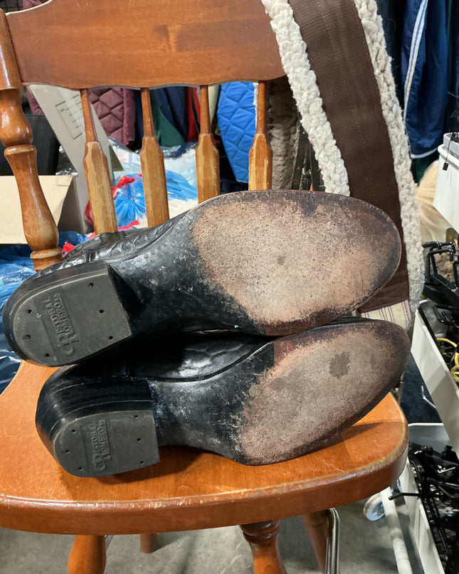 cowboy boots 11"black 