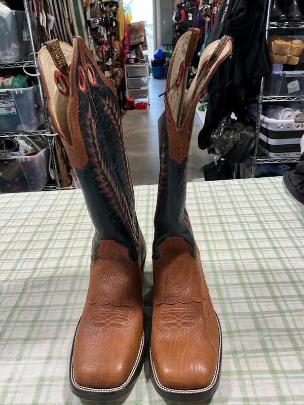 Cowboy Boots – Hondo, Brown Leather, 13EE | Used, Good