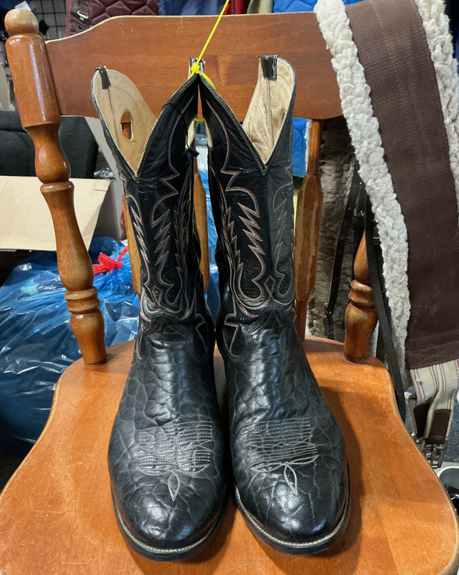 cowboy boots 11"black 