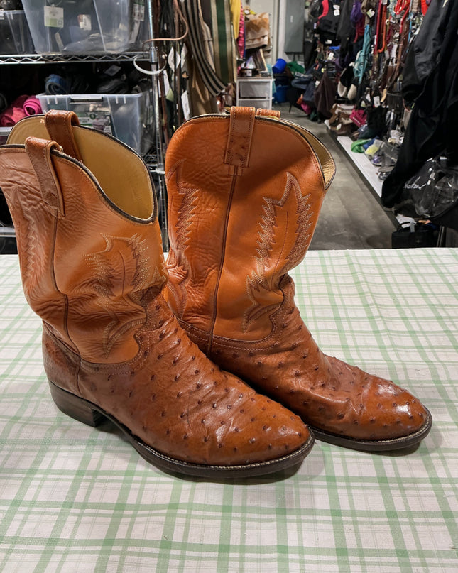 cowboy boots orange moorby 13"