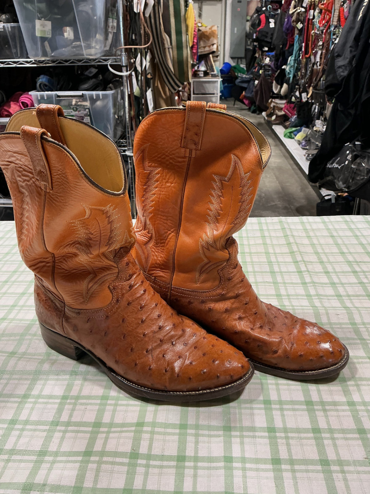 cowboy boots orange moorby 13"