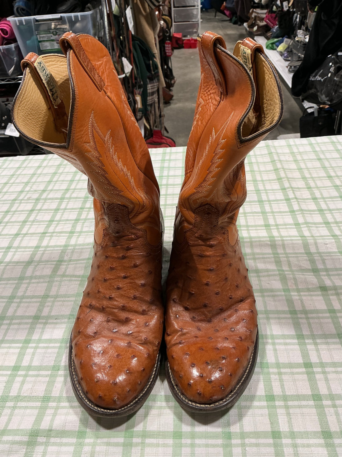 cowboy boots orange moorby 13"