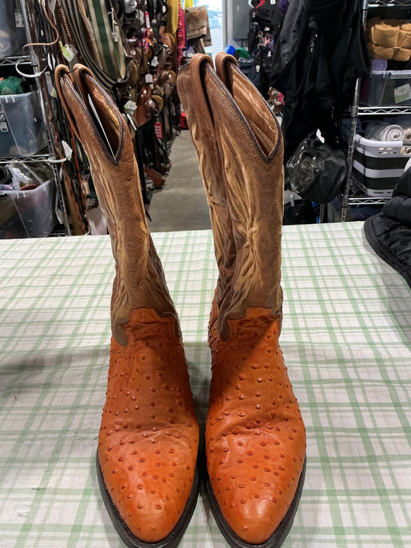 Cowboy Boots – Ranchos, Orange Leather, 12EE | Used, Very Good