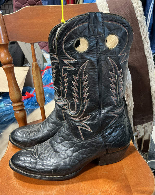 cowboy boots 11"black 