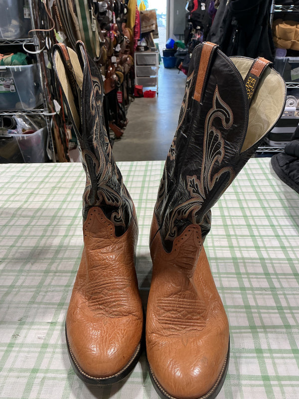Cowboy Boots – Hondo, Orange & Black, 12EE | Used, Very Good