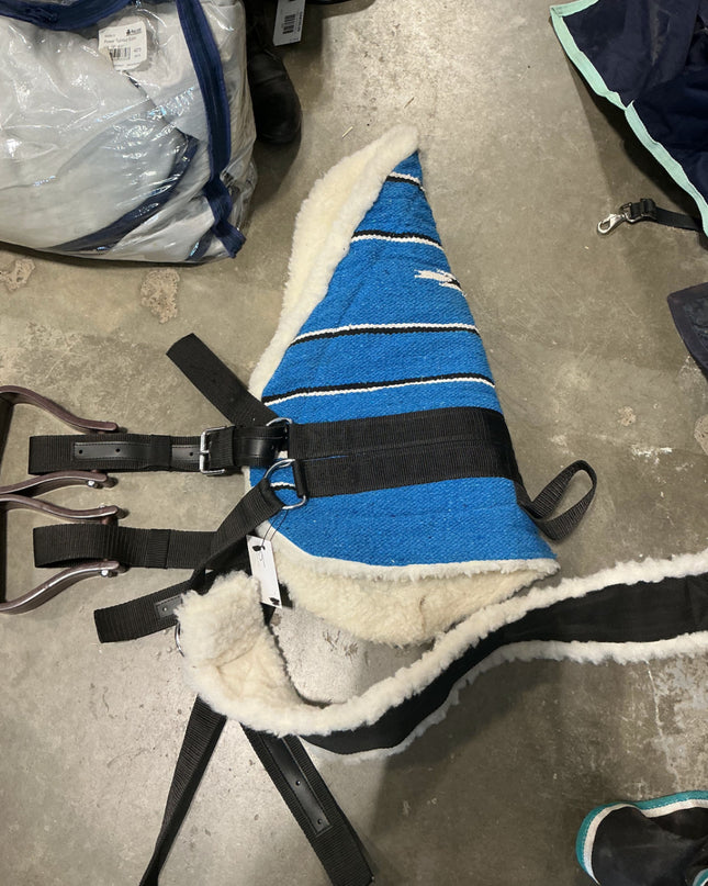 Bareback Pad BLUE W/STIRRUPS