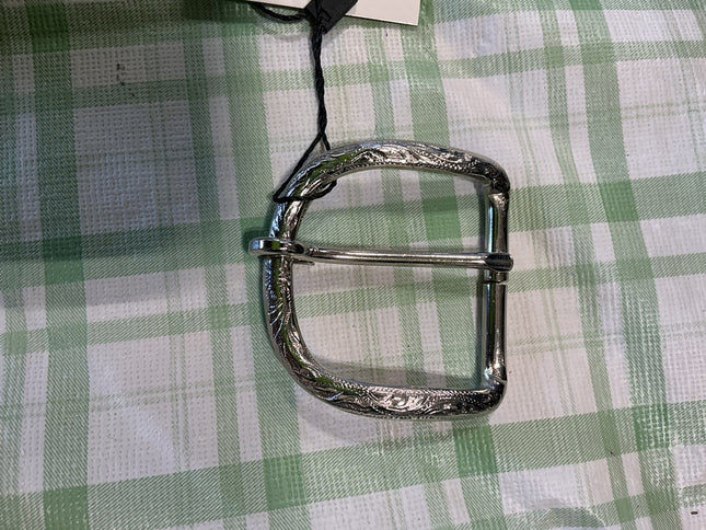 belt buckle silver with design 