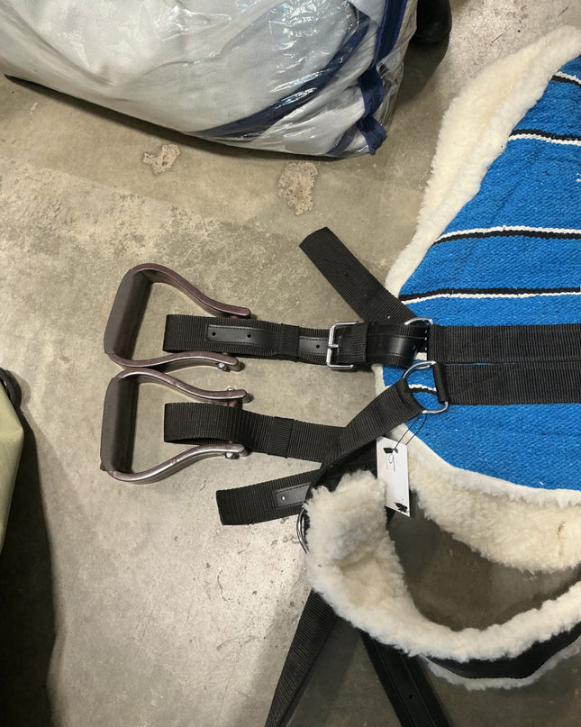 Bareback Pad BLUE W/STIRRUPS