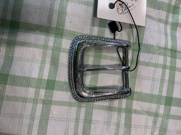 Belt Buckle – Silver with Design (A) | Used, Very Good